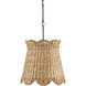 Annabelle 1 Light 14.5 inch Mole Black Pendant Ceiling Light, Small, Suzanne Duin Collection