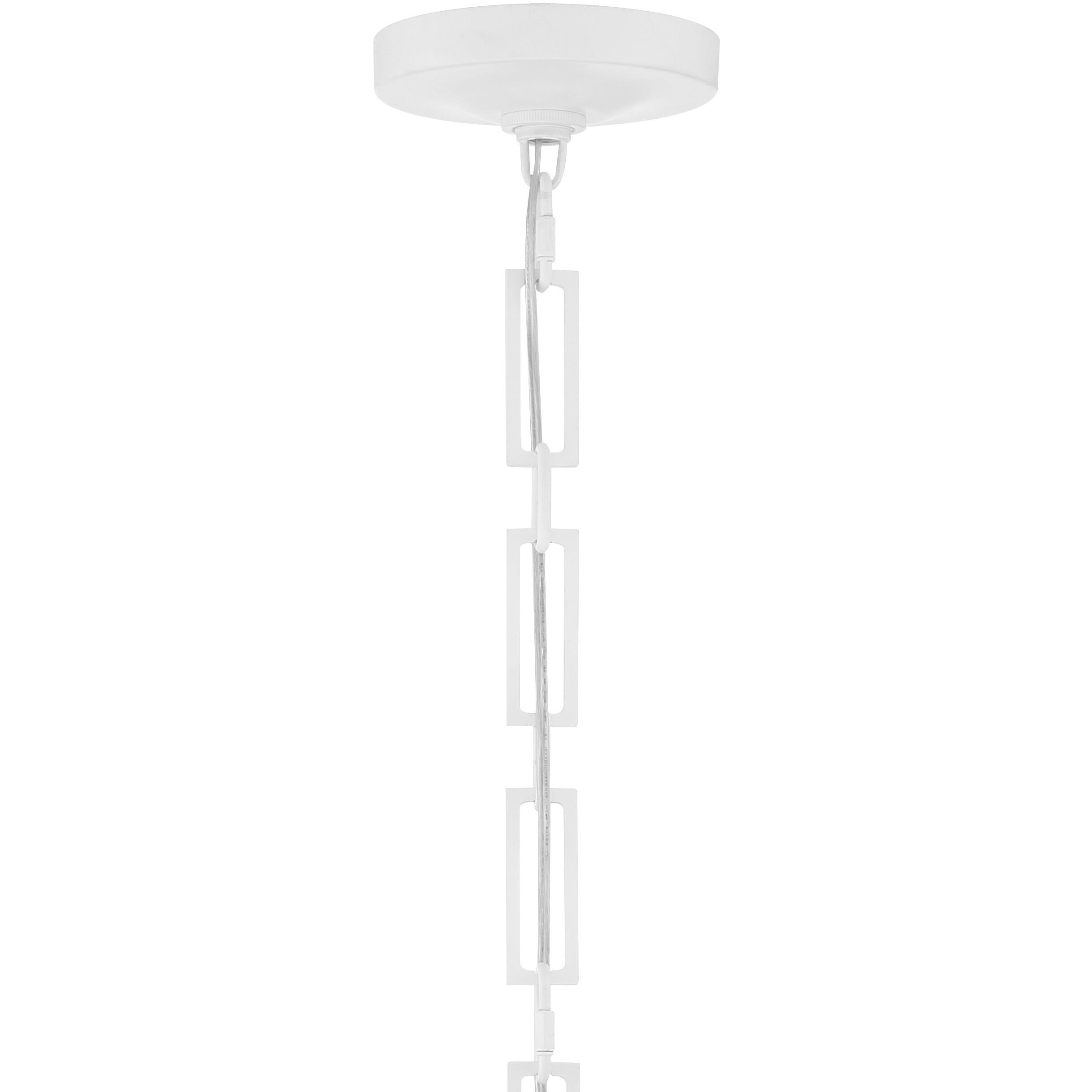 Alston 2 Light 10 inch Matte White/Antique Gold Mini Pendant Ceiling Light in Matte White and Antique Gold