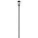 Gannon 3 Light 144.75 inch Black Outdoor Post Mounted Fixture in G9