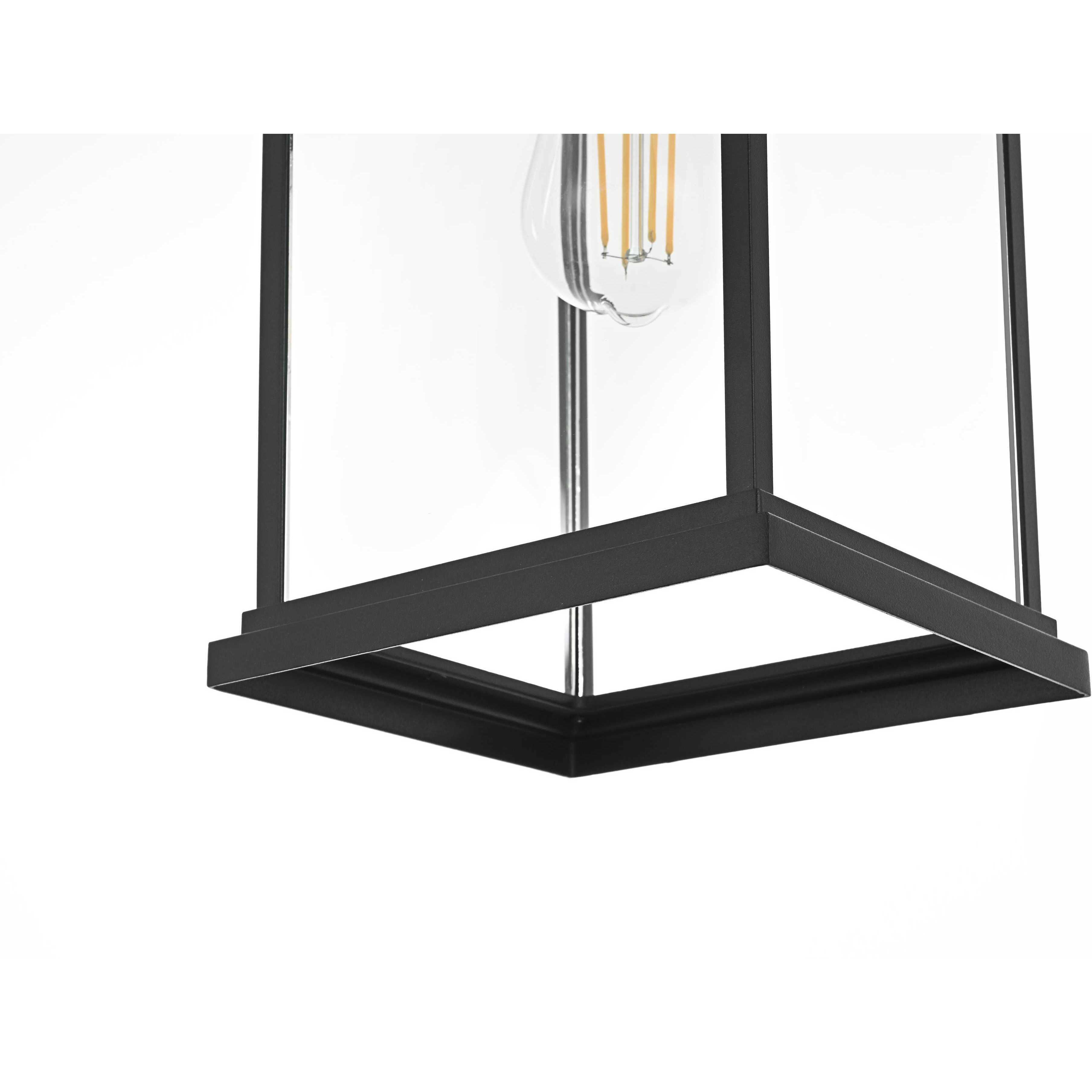 Saul 1 Light 16 inch Black Outdoor Wall Sconce