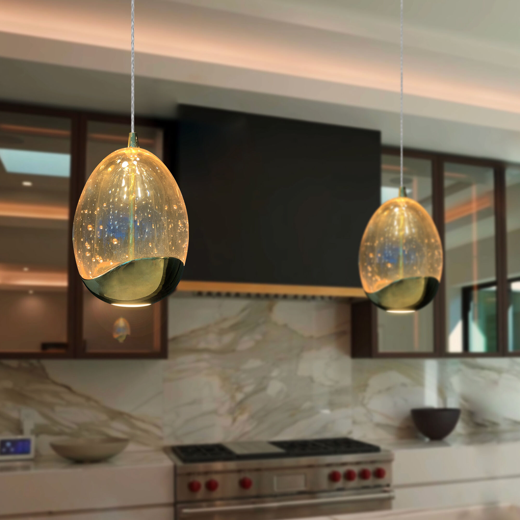 Artisan Collection/VENEZIA Series 4.75 inch Gold Pendant Ceiling Light
