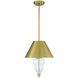 Nabu 3 Light 16 inch Satin Brass Pendant Ceiling Light