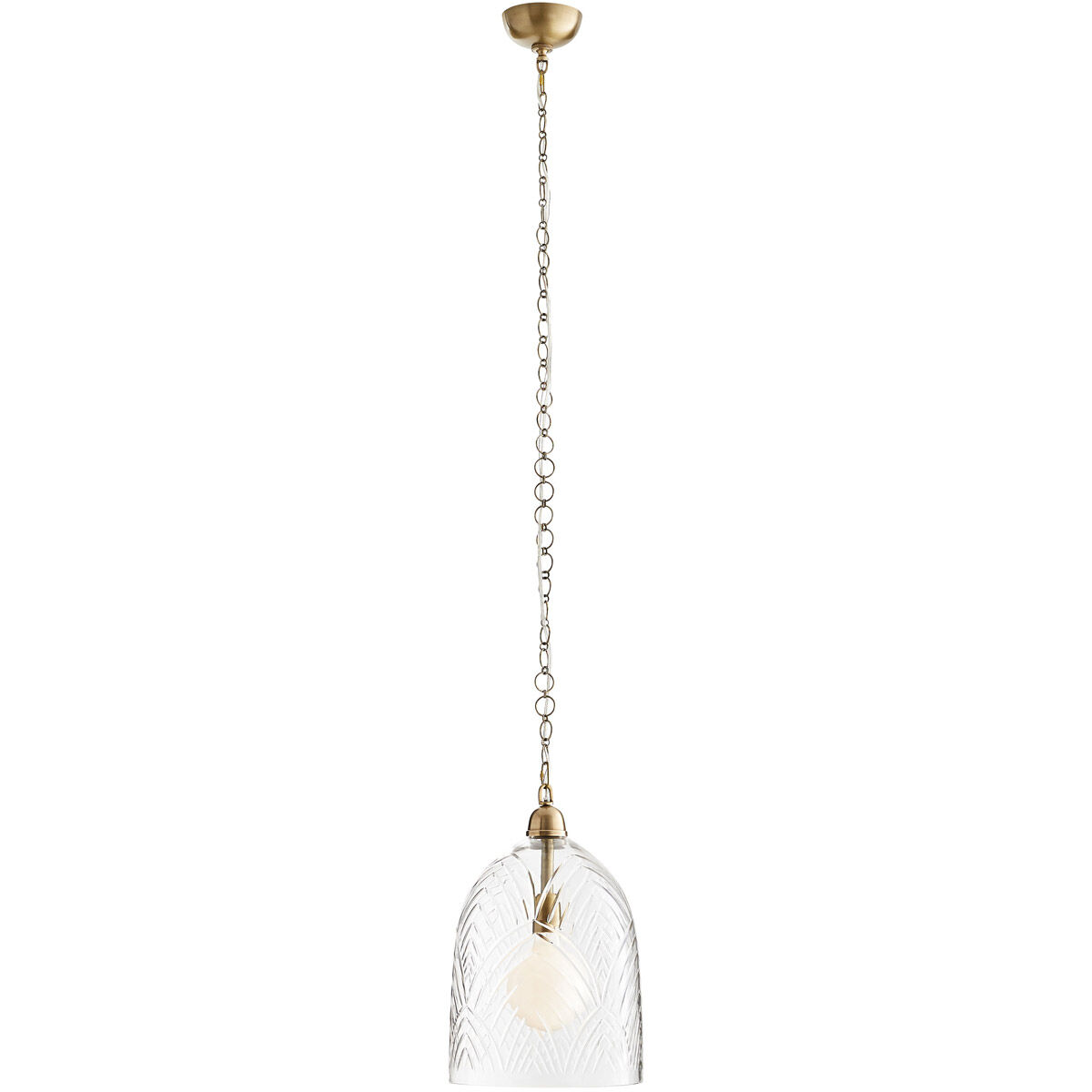 Chrissy 1 Light 11.5 inch Antique Brass Pendant Ceiling Light