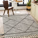 Zanafi 120 X 96 inch Black/Cream Handmade Rug in 8 x 10