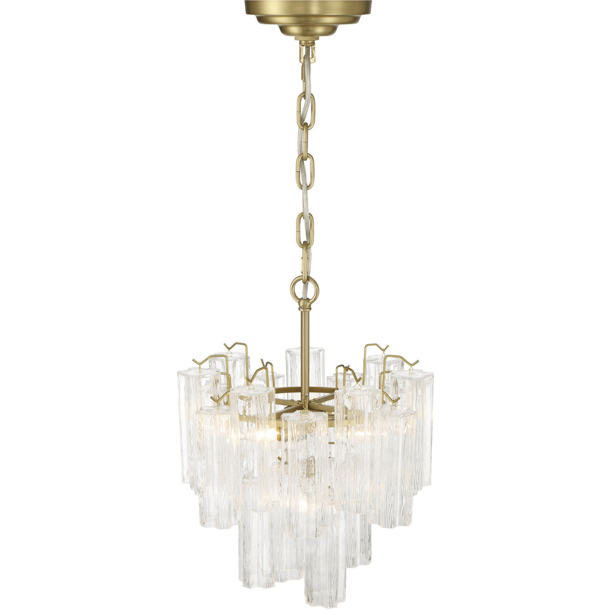 Sophia 5 Light 17.75 inch Brass Semi Flush Mount Ceiling Light