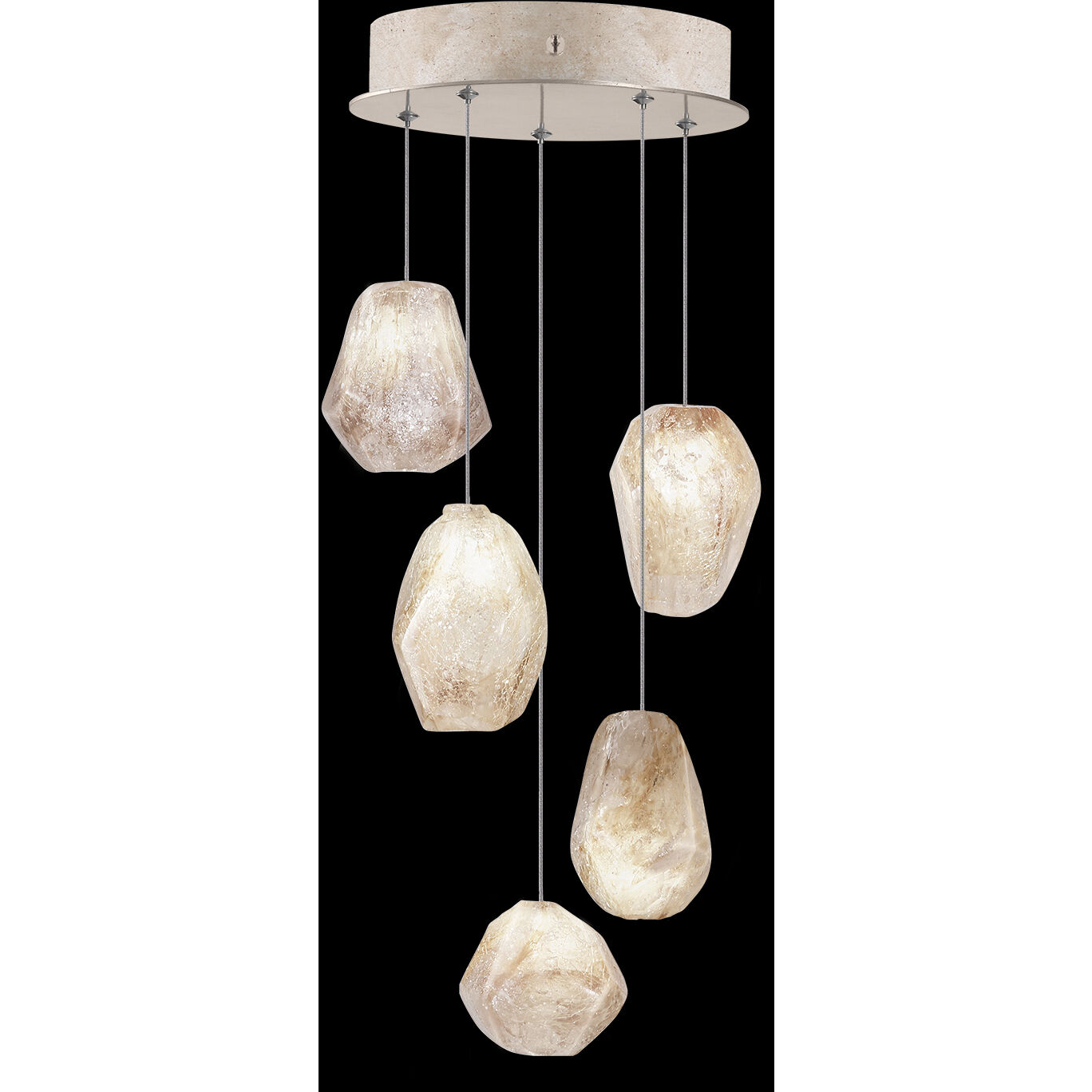 Natural Inspirations 5 Light 12 inch Gold Pendant Ceiling Light