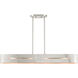 Ravena 4 Light 36 inch Brushed Nickel Linear Chandelier Ceiling Light