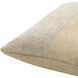 Washed Stripe 20 inch Light Beige Pillow Kit in 20 x 20, Square