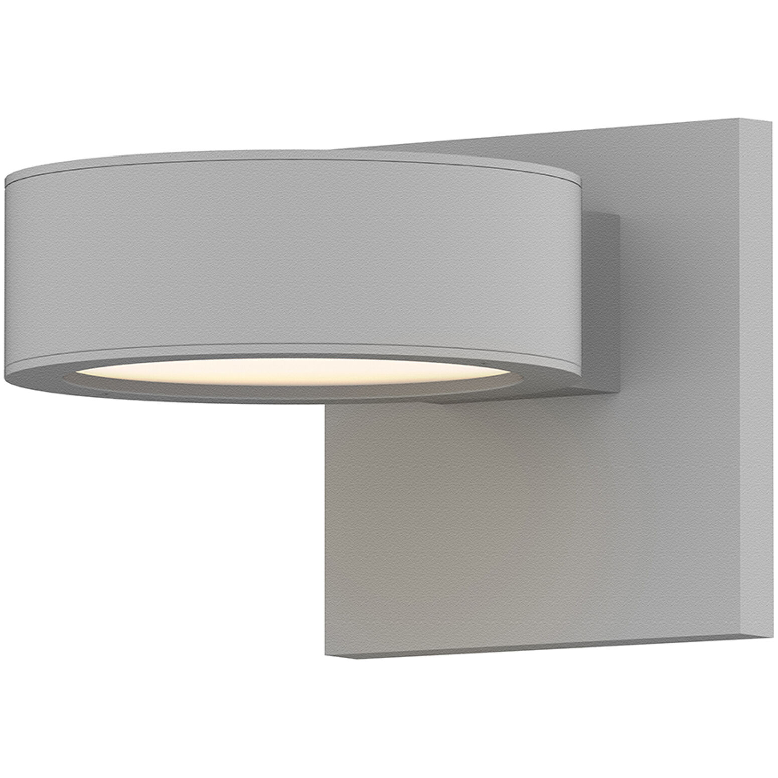 Reals LED 5 inch Textured White Indoor-Outdoor Sconce, Inside-Out