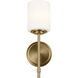 Ali Wall Sconce Wall Light in Brushed Natural Brass