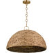 ED Ellen DeGeneres Cay 3 Light 36 inch Burnished Brass Pendant Ceiling Light
