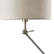 Willard 65 inch 100.00 watt Brushed Steel Floor Lamp Portable Light, Multi-Joint