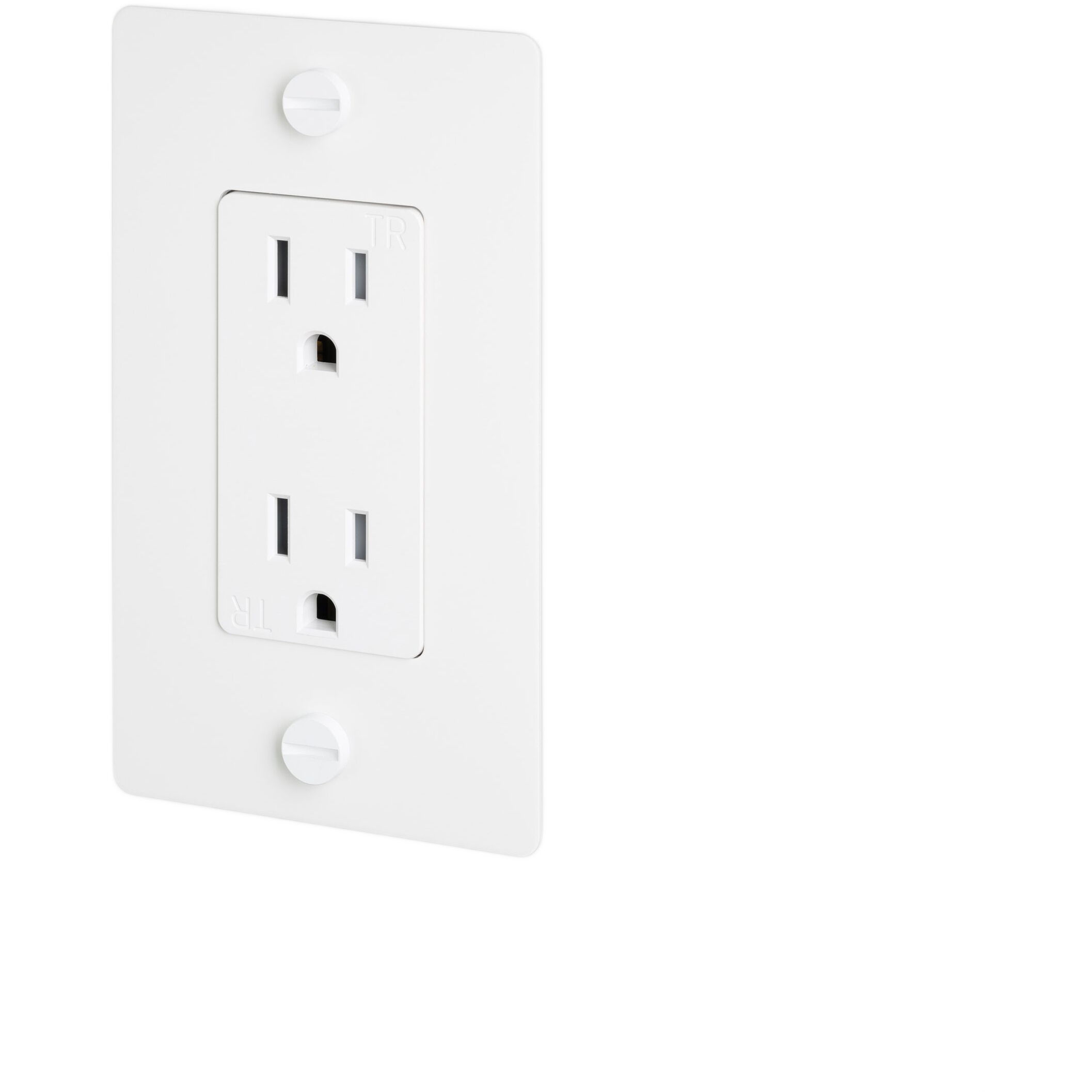 1G Duplex 125 White Outlet