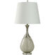 Cameron 33 inch 100.00 watt Silver and Mercury Glass Table Lamp Portable Light