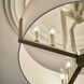 Malen LED 15.5 inch Champagne Bronze Semi Flush Mount Ceiling Light