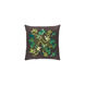 Chinese River 22 X 22 inch Black and Lime Throw Pillow