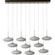 Clouds 10 Light 48 inch Modern Brass Pendant Ceiling Light