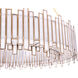 Birla 8 Light 28 inch Brass Chandelier Ceiling Light
