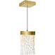 Lava LED 6 inch Brass Mini Pendant Ceiling Light