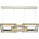 Lincroft 6 Light 52.5 inch Polished Nickel Linear Chandelier Ceiling Light