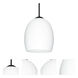 Lucia 1 Light Black Cord Pendant Ceiling Light