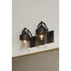 Ravik 2 Light 14.25 inch Dark Matte Black Vanity Wall Light
