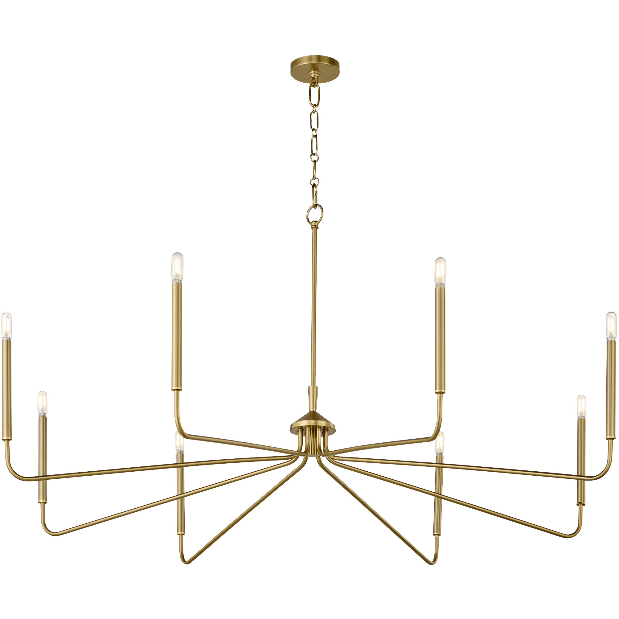 Providence 8 Light 60 inch Aged Brass Chandelier Ceiling Light