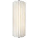 Chapman & Myers Madden LED 4.25 inch Alabaster and Polished Nickel ADA Fluted Linear Sconce Wall Light