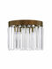 Ashton 3 Light 11 inch Hand Painted Palacial Bronze Flush Mount Ceiling Light