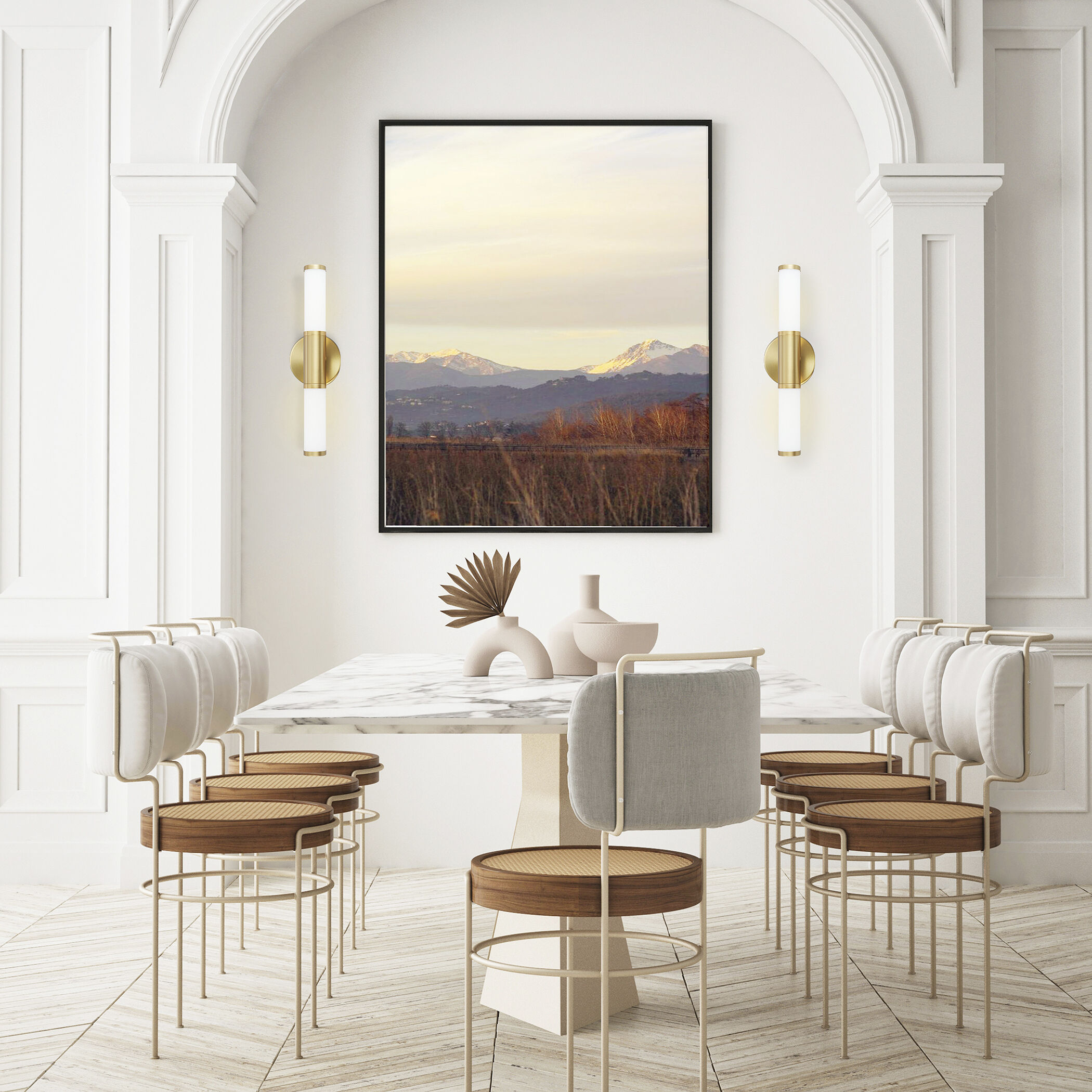 Palmera 1 LED 5.12 inch Brushed Gold Bath Vanity Wall Light