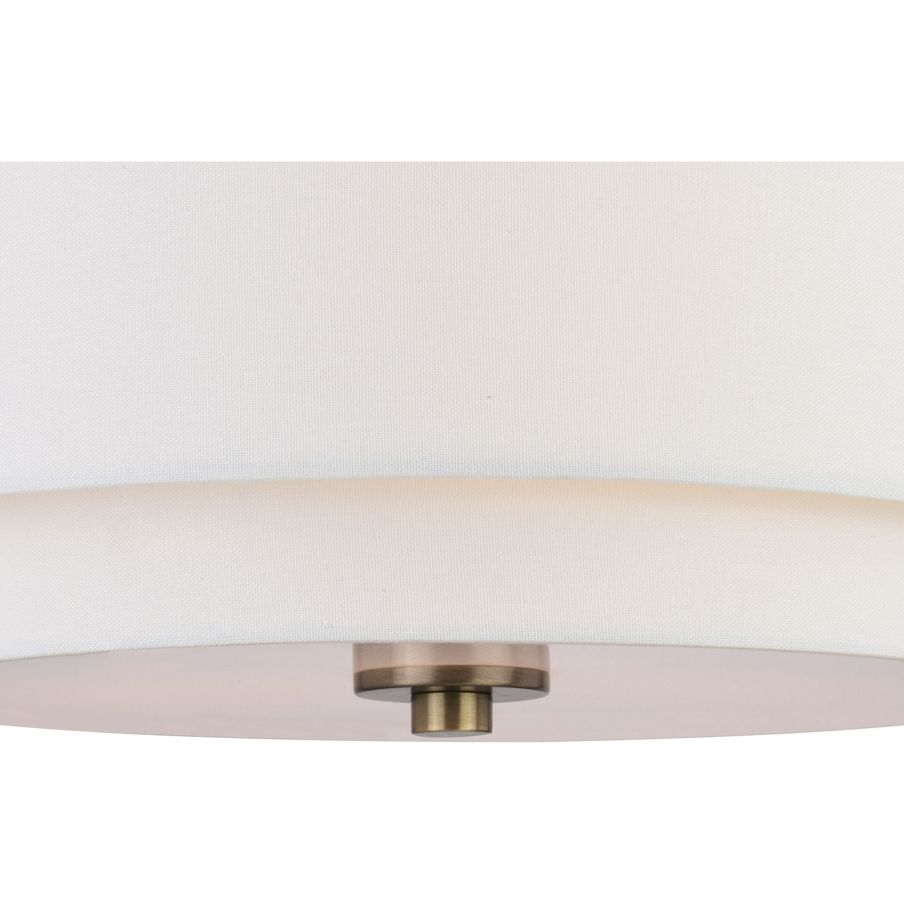Burnaby LED 16 inch Matte Brass Semi-Flush Mount Ceiling Light