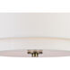 Burnaby LED 16 inch Matte Brass Semi-Flush Mount Ceiling Light