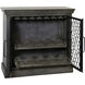 Belvedere Gray and Black and Gunmetal Cabinet