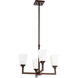 Wright 4 Light 20.25 inch Oiled Bronze Chandelier Ceiling Light