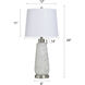 Joseph 29 inch 100 watt Silver Wash and Off White Table Lamp Portable Light