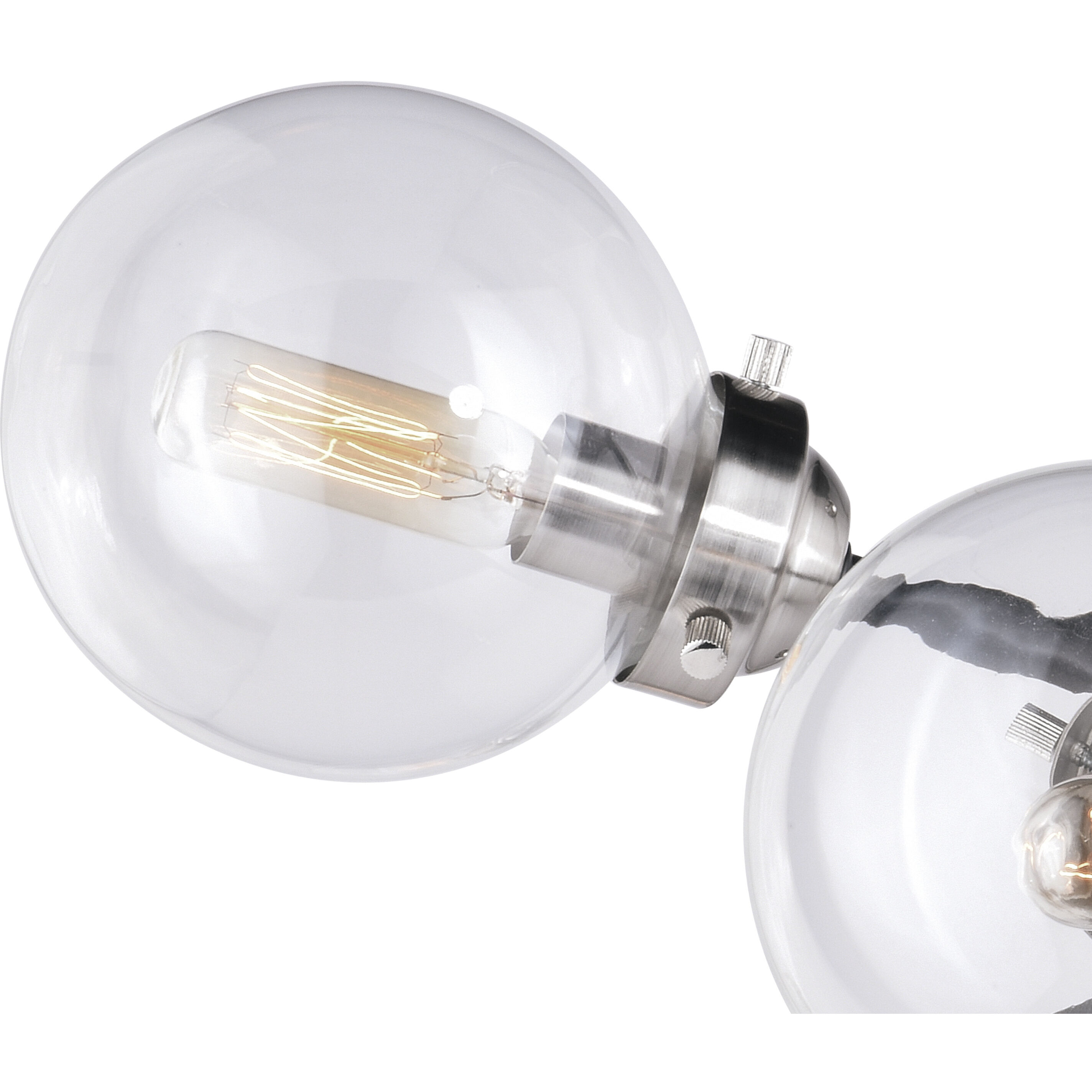 Orbit LED 25 inch Satin Nickel and Oil Rubbed Bronze Semi-Flush Mount Ceiling Light