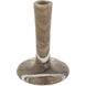 East 5.5 X 4 inch Candle Holder in Light Brown, Tall