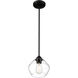 Vintage LED 8 inch Matte Black Pendant Ceiling Light