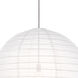 Ringo 1 Light 32 inch White Pendant Ceiling Light, Small