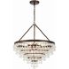 Calypso 8 Light 25 inch Vibrant Bronze Chandelier Ceiling Light