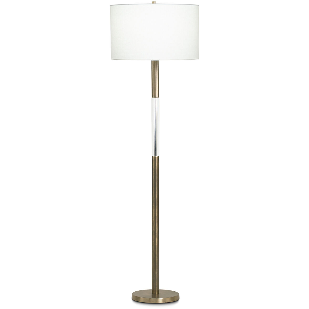 Severn 61 inch 150.00 watt Antique Brass Floor Lamp Portable Light