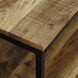 LOGAN 47 X 23.5 inch Wood/Black Coffee Table