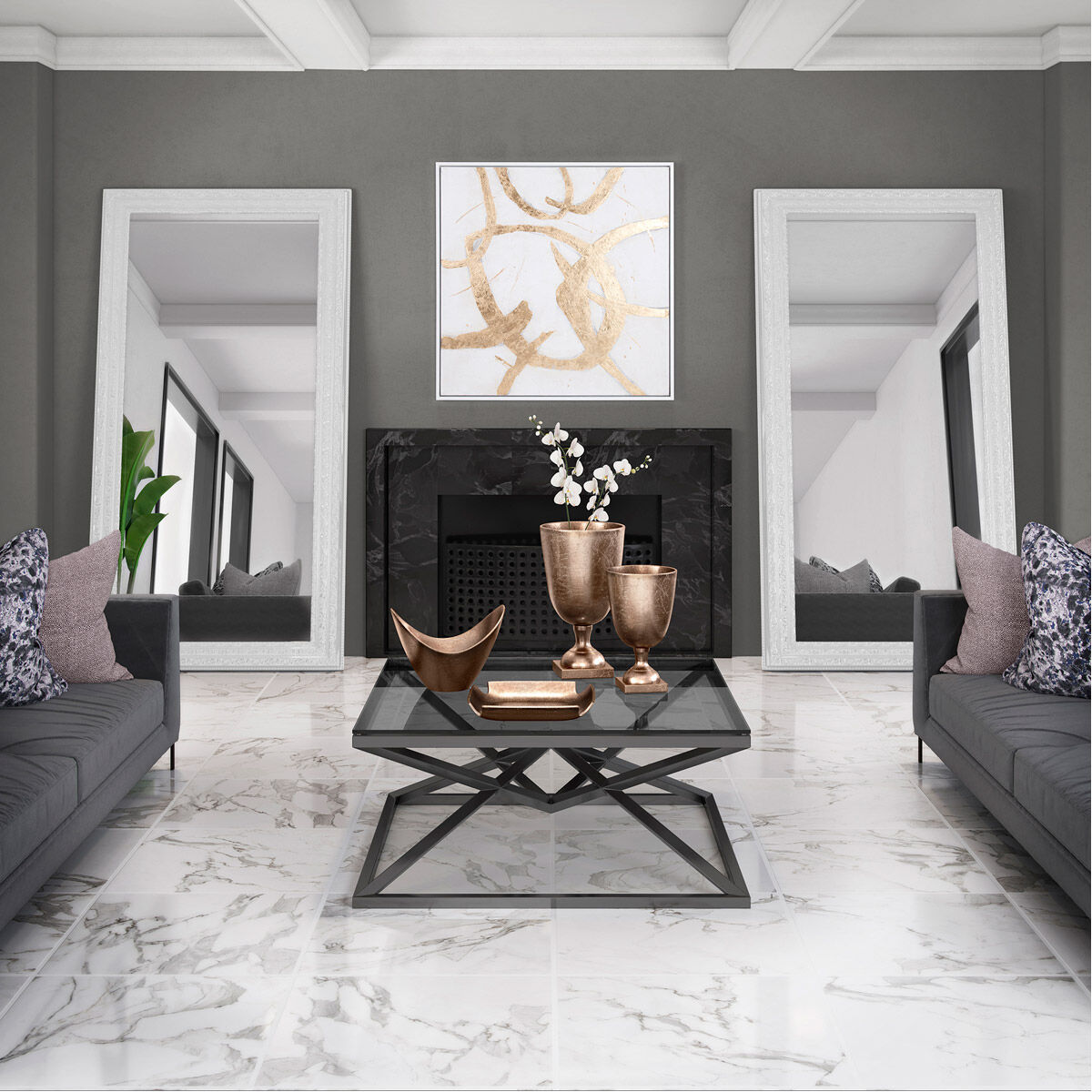 Ballare 40 X 40 inch Hand Painted Wall Art