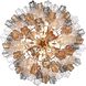 Addis 16 Light 32 inch Aged Brass Chandelier Ceiling Light in Tronchi Glass Autumn