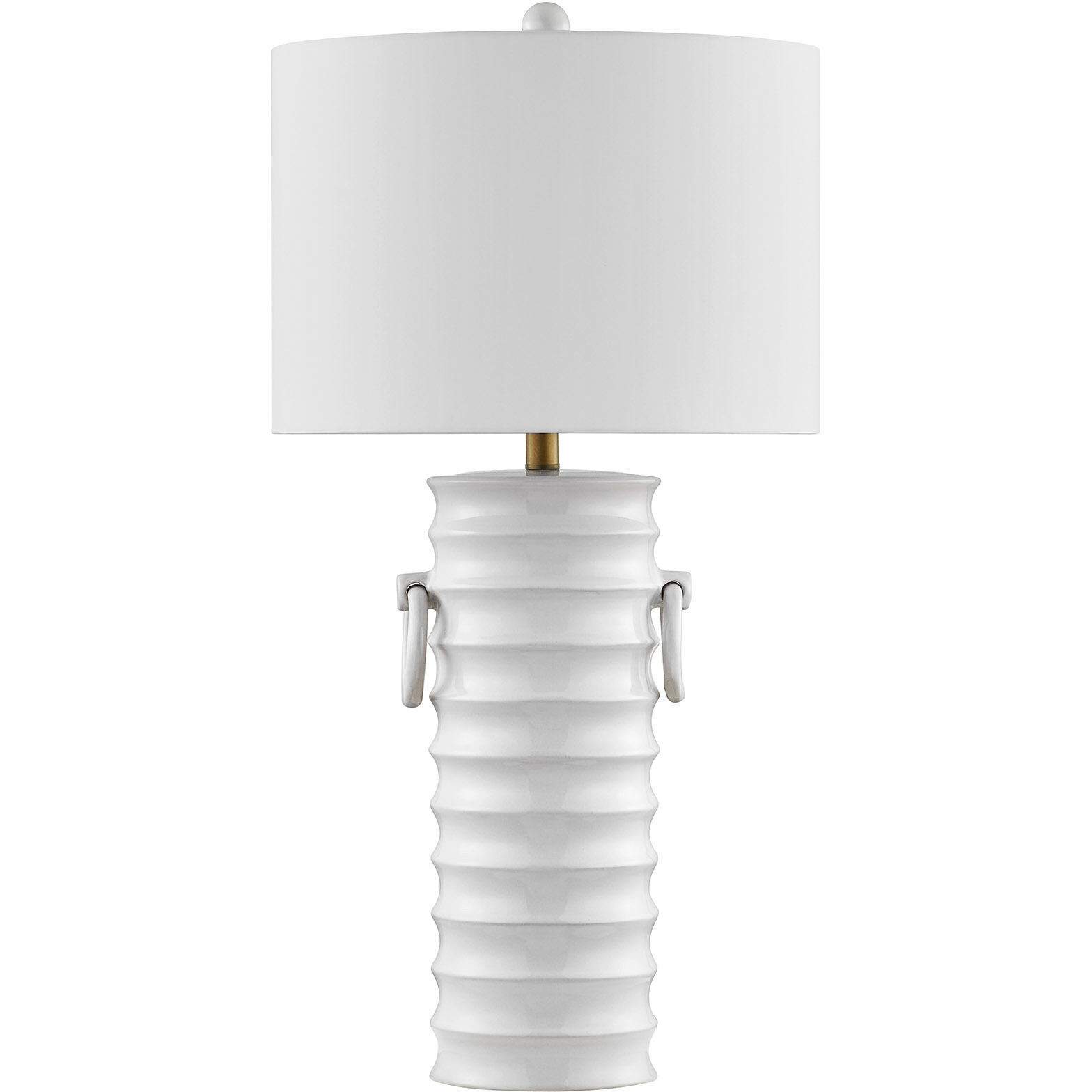 Cindy 32 inch 100.00 watt White Table Lamp Portable Light, Coco & Dash