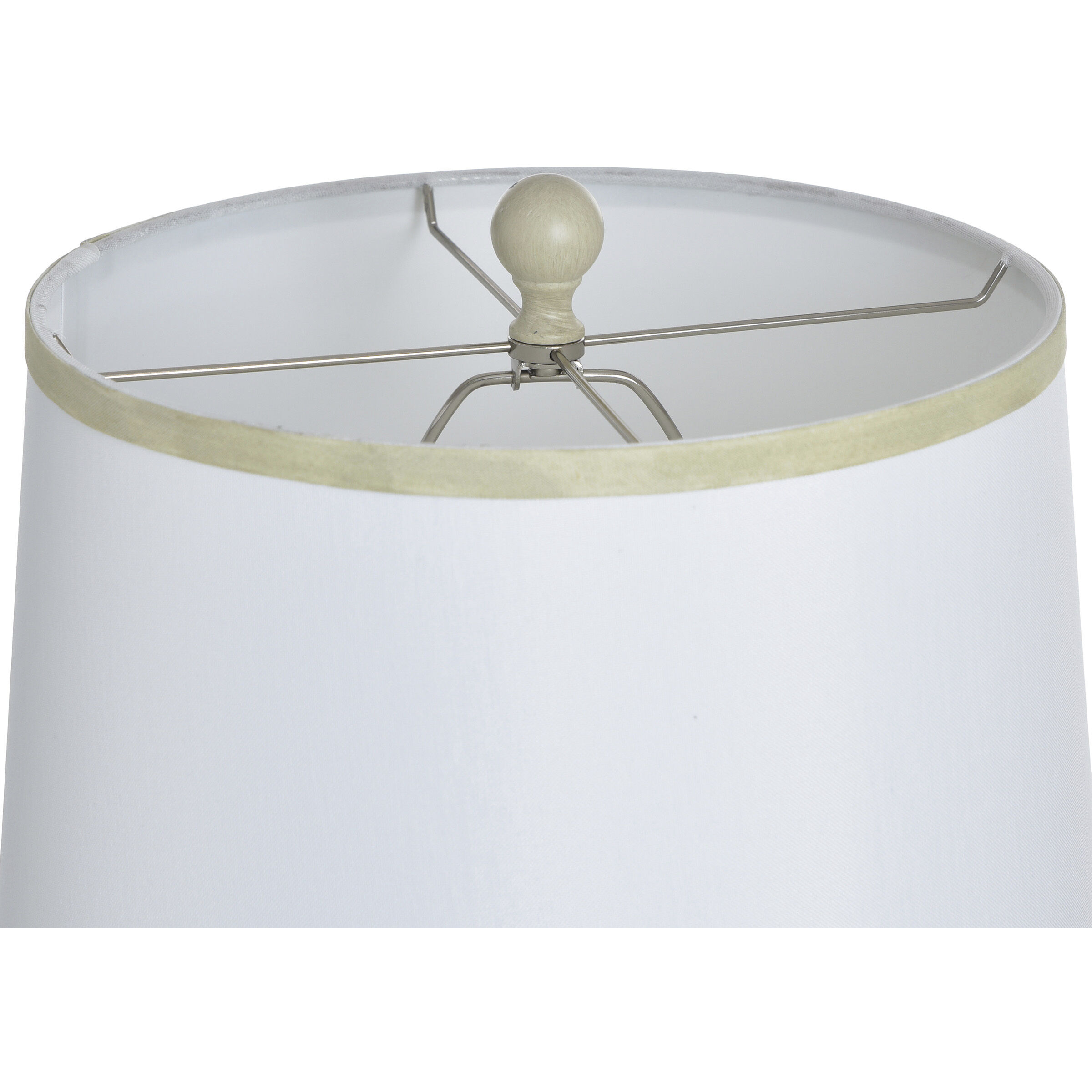 Abbott 30.5 inch 100 watt Pettye Ivory and White Table Lamp Portable Light