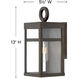 Estate Series Porter Outdoor Wall Mount Lantern in Oil Rubbed Bronze, Non-LED, Open Air