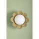 Rosa 1 Light 18 inch Aged Brass Flush Mount Ceiling Light