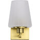 Lune 5.25 inch Vintage Brass Vanity Wall Light