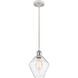 Ballston Cindyrella 1 Light 8 inch White and Polished Chrome Mini Pendant Ceiling Light